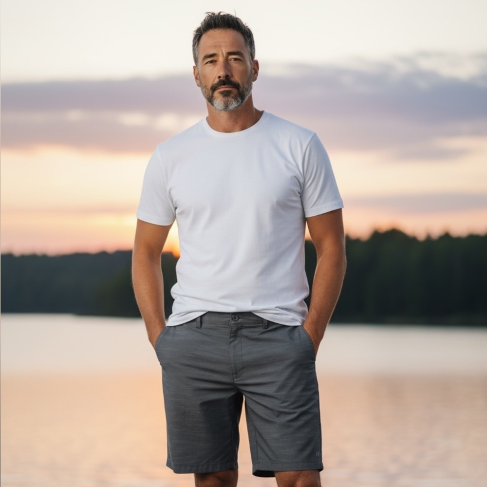 Hang Ten Black Button-Up Pants